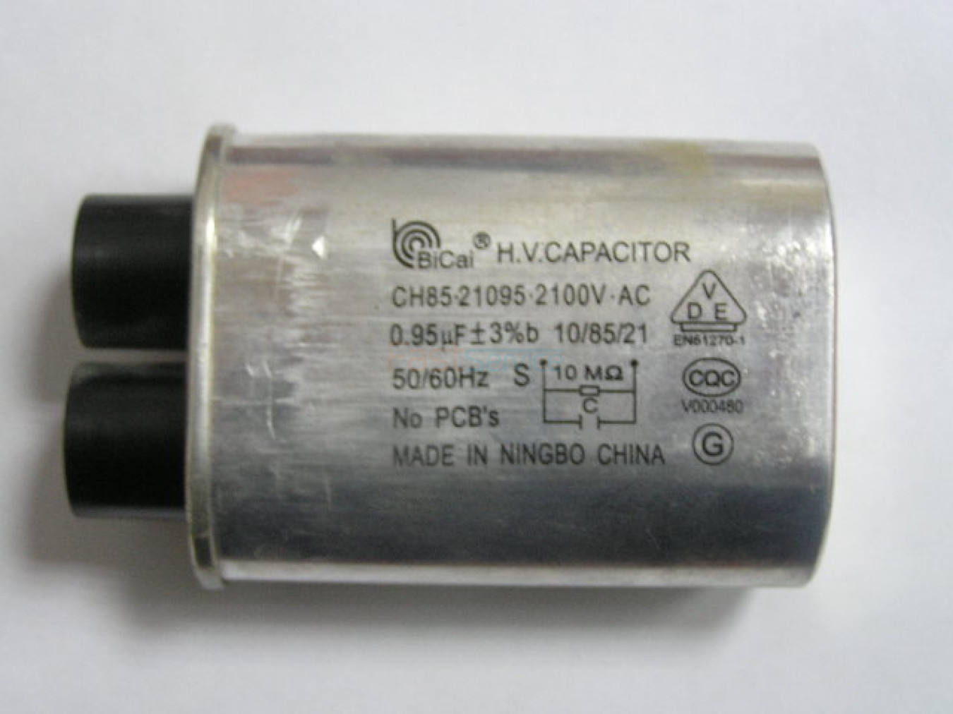 Высоковольтный конденсатор МВП 0.95мкФ 2100V б/у