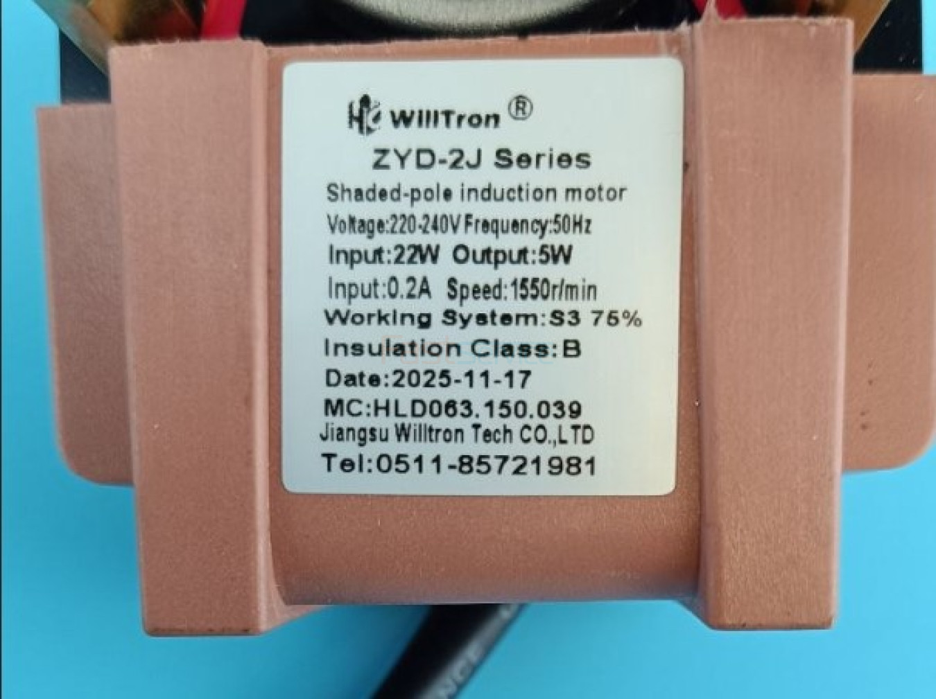 Вентилятор с двумя крыльчатками WILLTRON ZYD-2J YJF-612 2