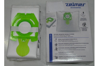 ZVCA200B Набор мешков SAFBAG + фильтр Zelmer A494120.00, 12003419 зеленый