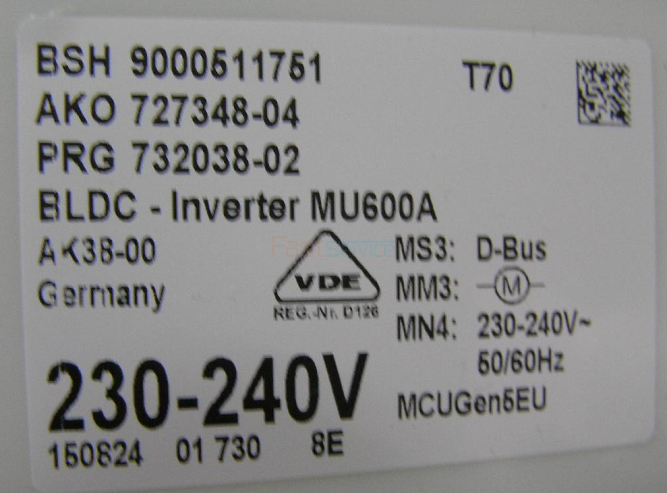 679421 Модуль управления 3-фазным двигателем Bosch 676736 3